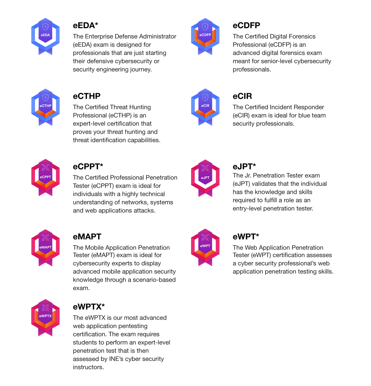 INE Certifications