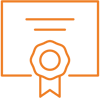 Icon - Certs02 - Orange